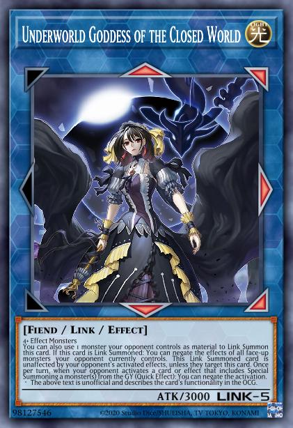 Underworld Goddess of the Closed World Card Image