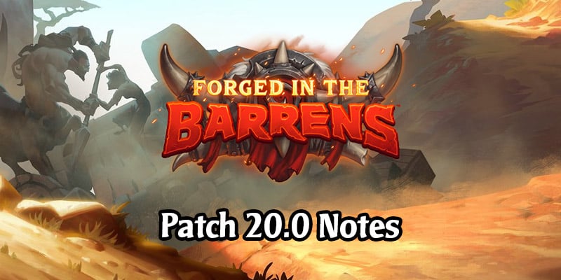 Hearthstone's Patch 20.0 Arrives March 25 - Nerfs, Saurfang in Battlegrounds, Arena Rotation, More Deck Slots, and More!