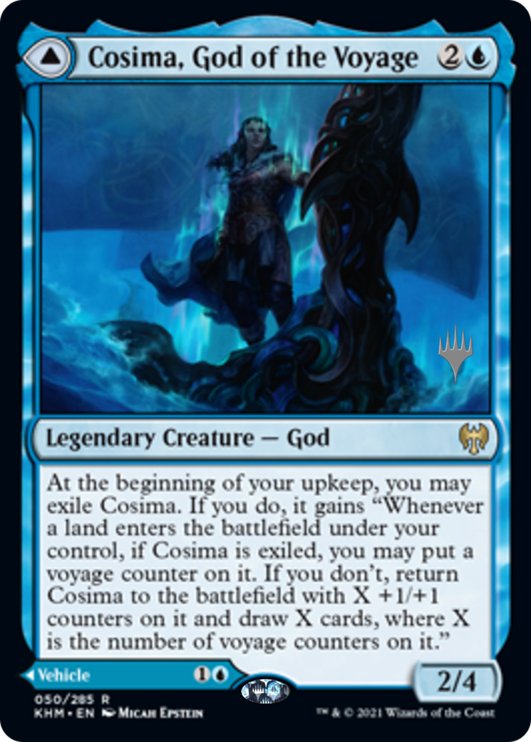 Cosima, God of the Voyage // The Omenkeel Card Image