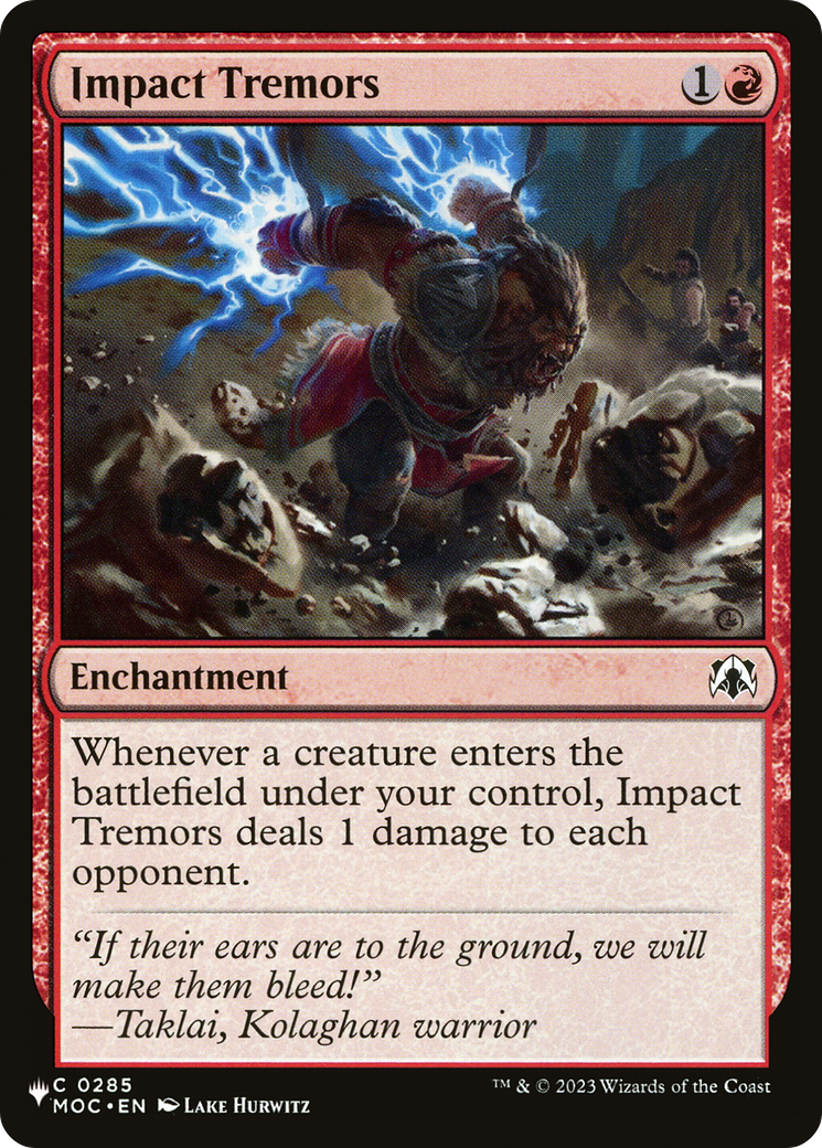 Impact Tremors Card Image