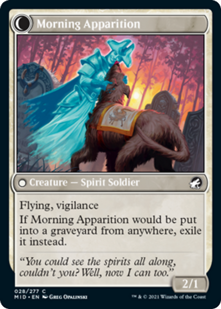 Mourning Patrol // Morning Apparition Card Image