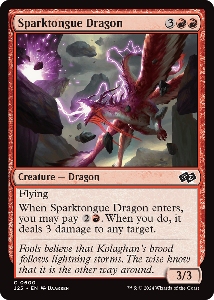 Sparktongue Dragon Card Image