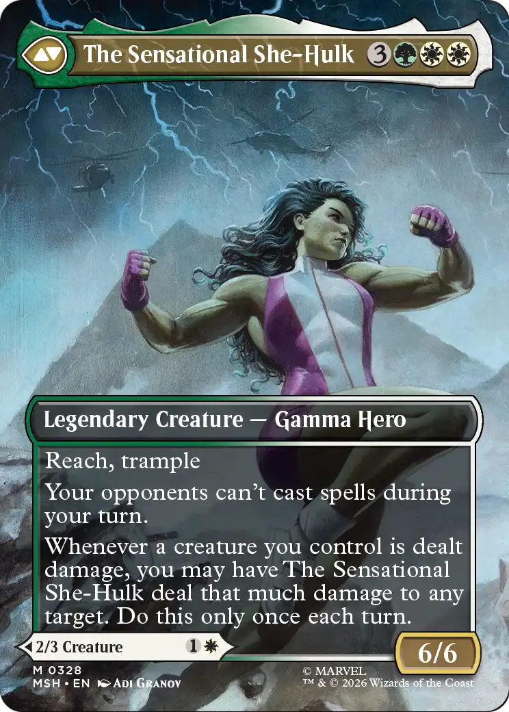 The Sensational She-Hulk Magic: The Gathering card