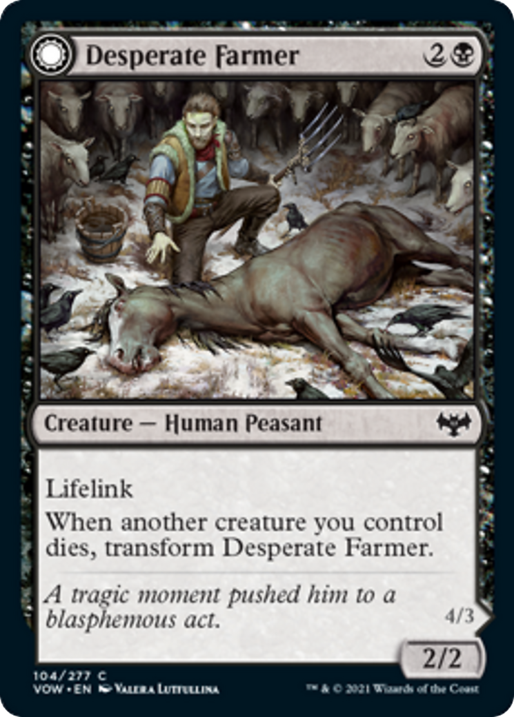 Desperate Farmer // Depraved Harvester Card Image