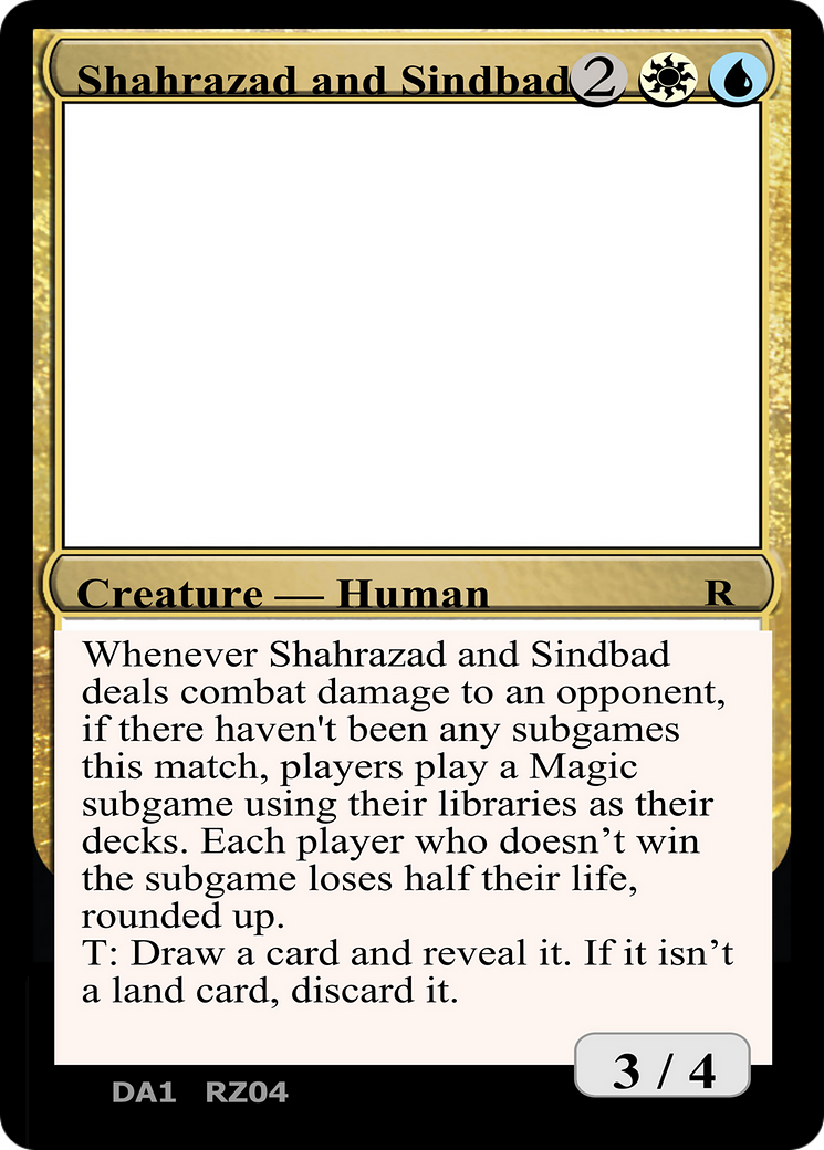 Shahrazad and Sindbad Card Image