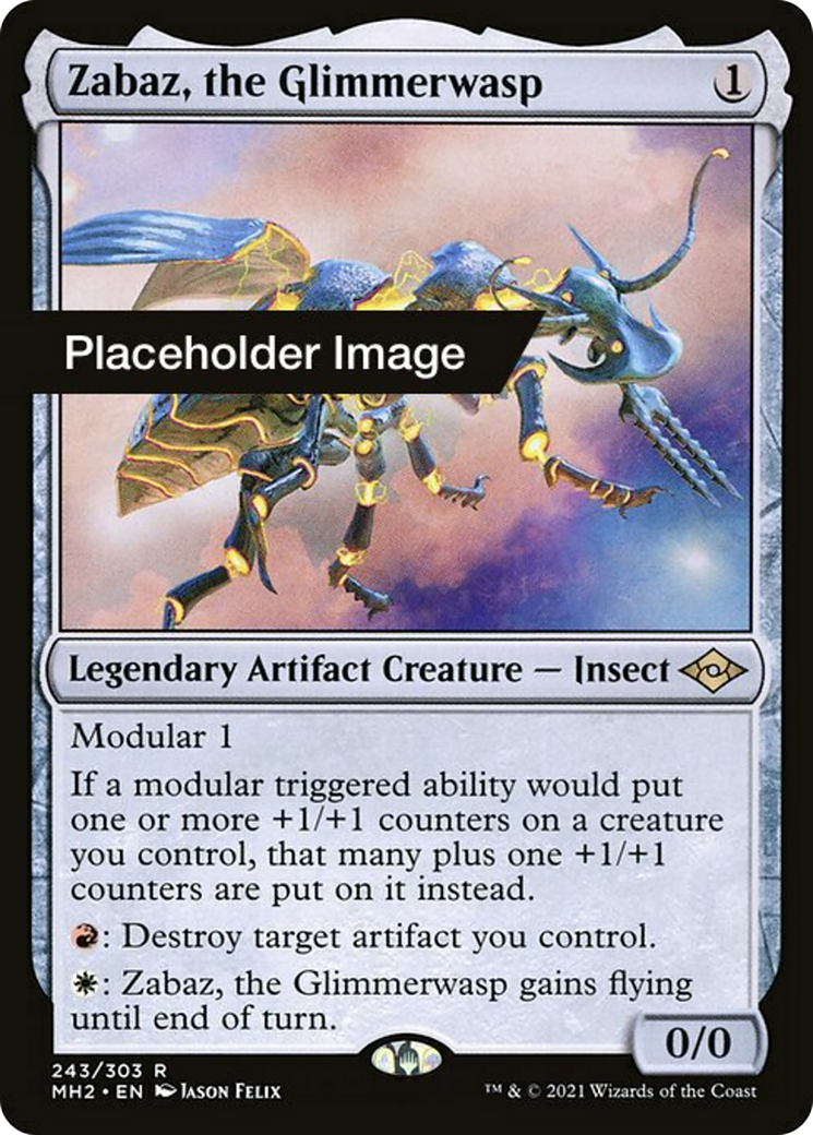 Zabaz, the Glimmerwasp Card Image