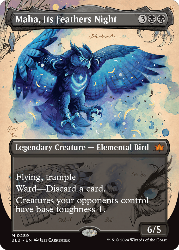 Maha, Its Feathers Night Card Image