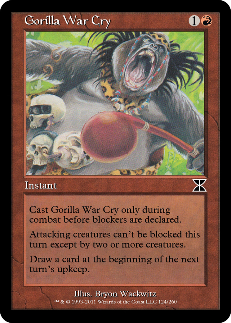 Gorilla War Cry Card Image