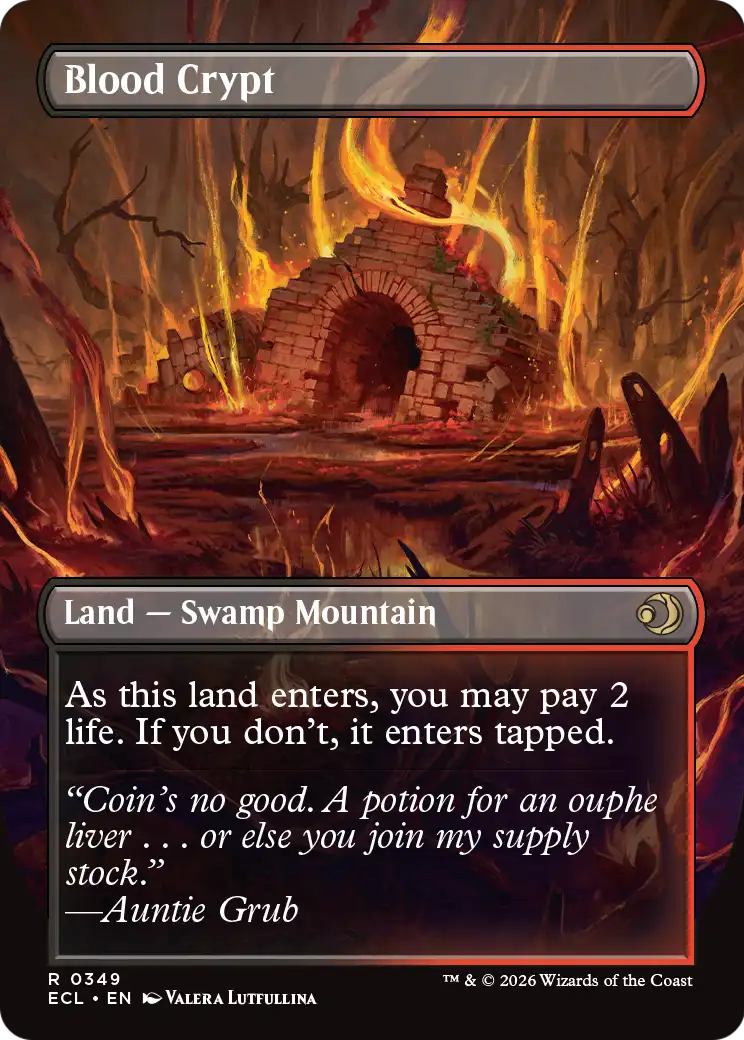Blood Crypt Magic: The Gathering card