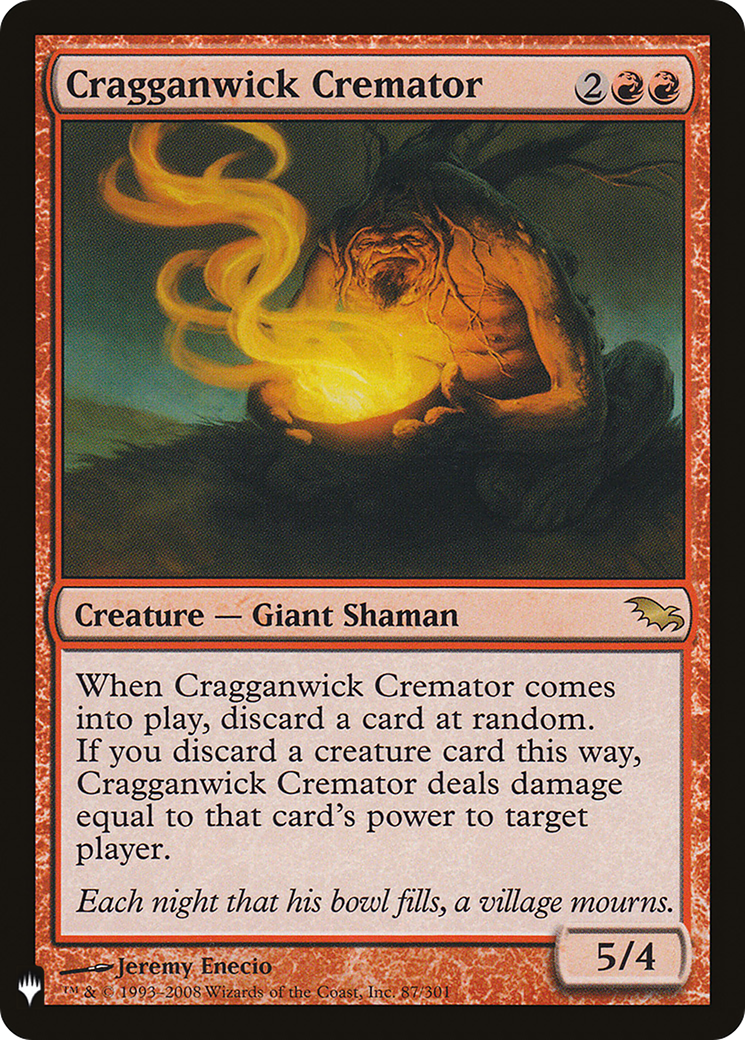 Cragganwick Cremator Card Image