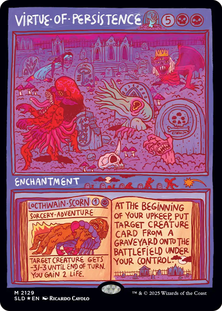 Virtue of Persistence // Locthwain Scorn Card Image