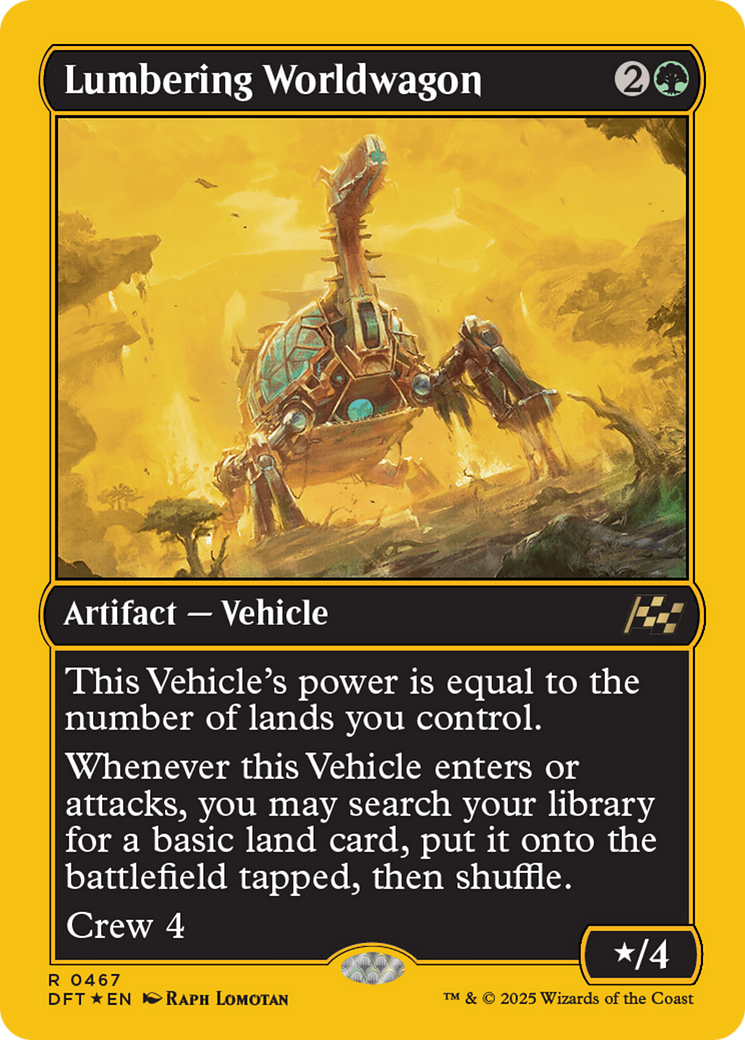 Lumbering Worldwagon Card Image