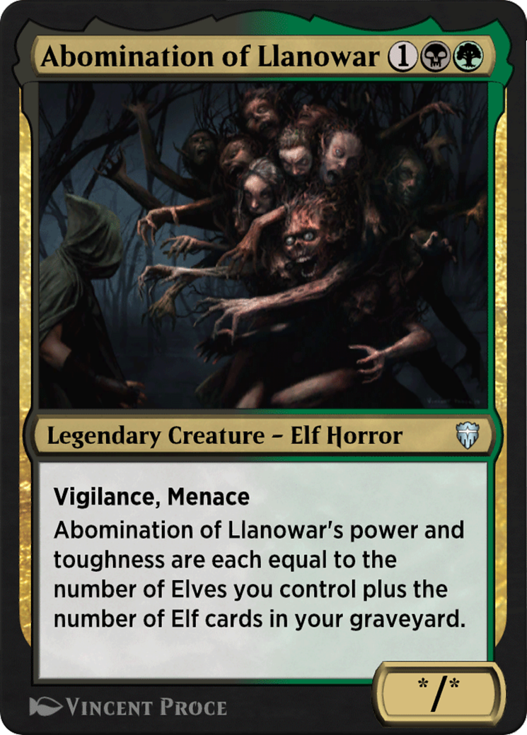 Abomination of Llanowar Card Image