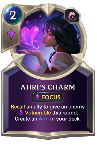 Ahri's Charm Card Image
