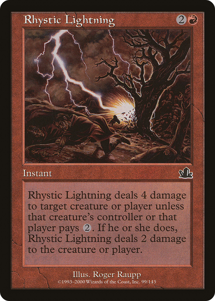 Rhystic Lightning Card Image