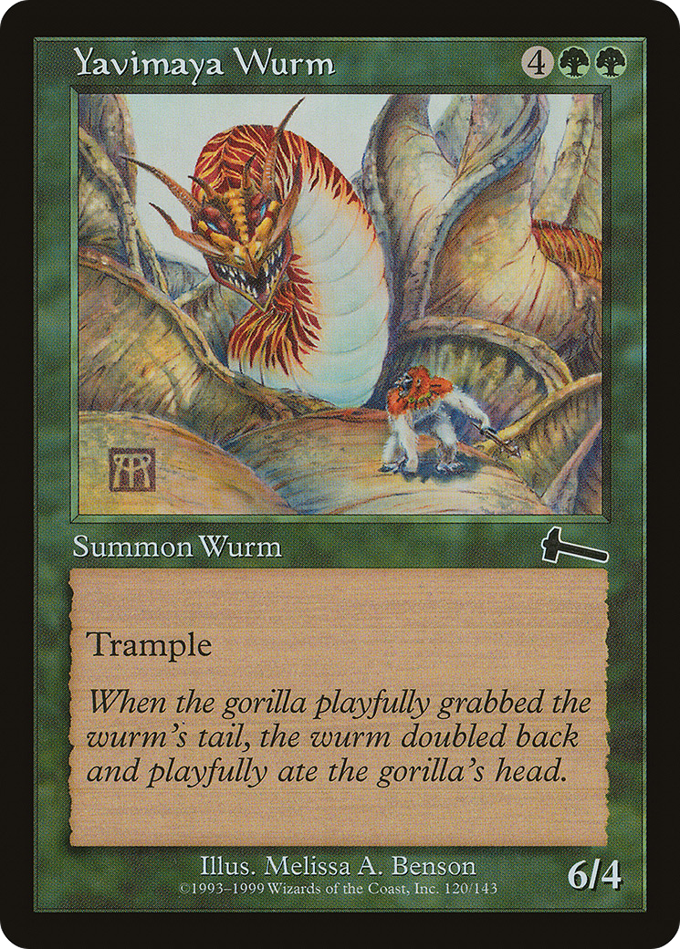 Yavimaya Wurm Card Image