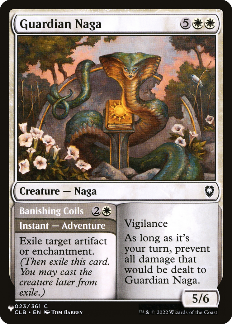 Guardian Naga // Banishing Coils Card Image