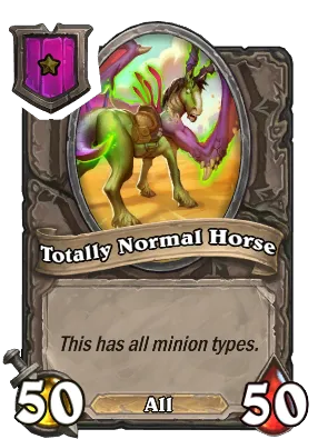 Totally Normal Horse Card Image