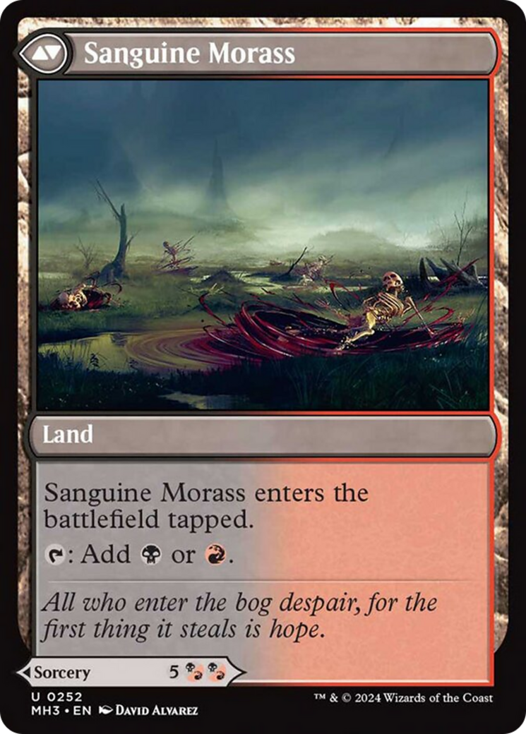 Bloodsoaked Insight // Sanguine Morass Card Image