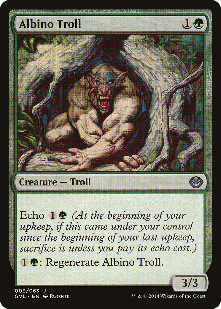 Albino Troll Card Image