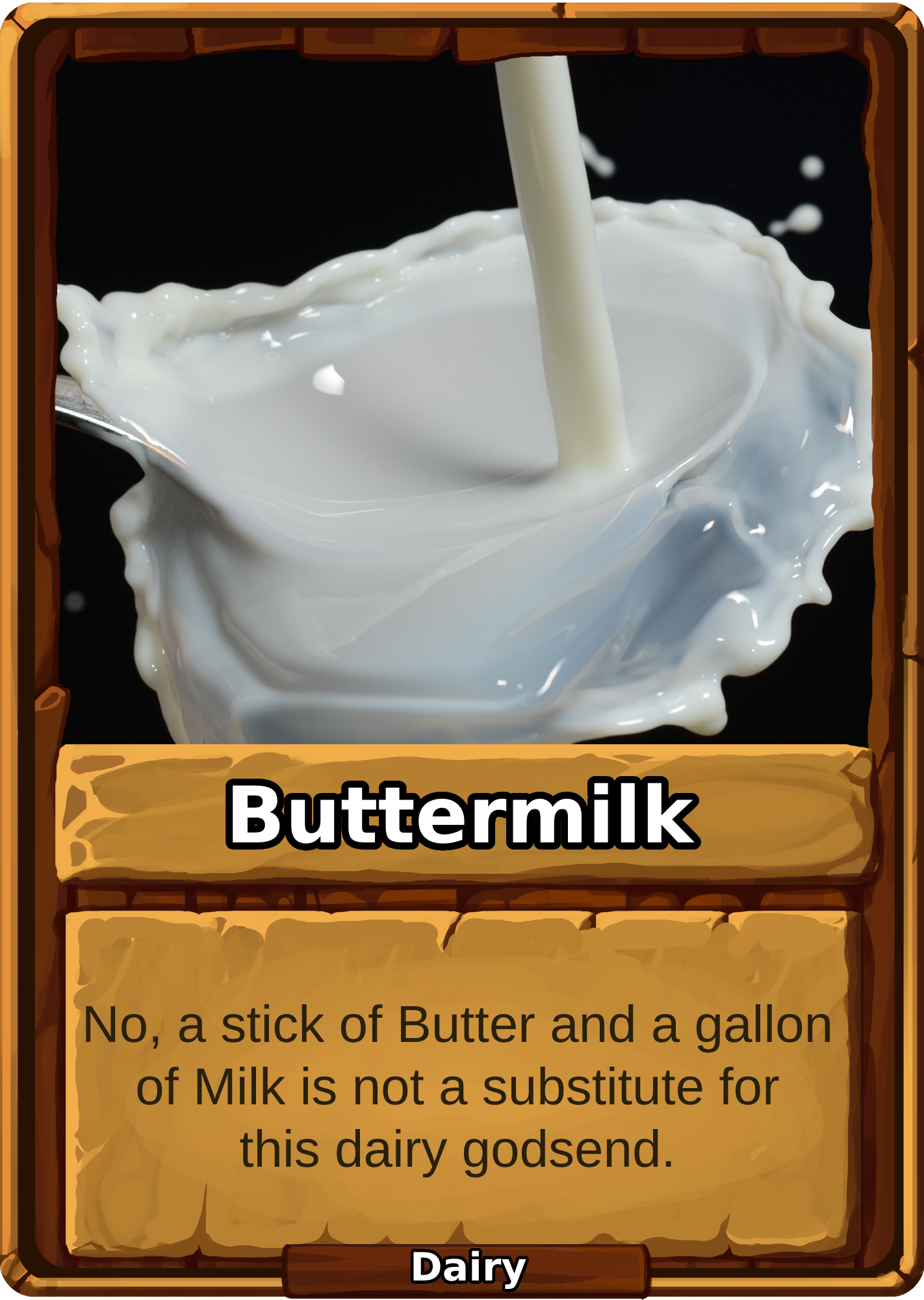 Buttermilk Card Image