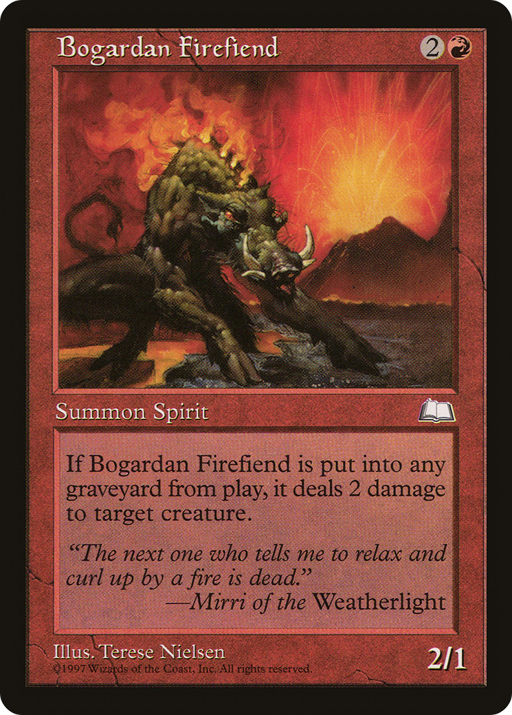 Bogardan Firefiend Card Image