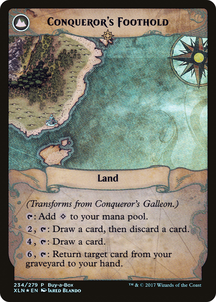 Conqueror's Galleon // Conqueror's Foothold Card Image