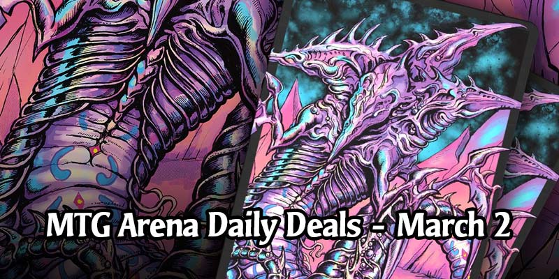 Daily Store Deals in MTG Arena for March 2, 2020 - 33% Discount on Sliver Overlord Secret Lair Sleeve!