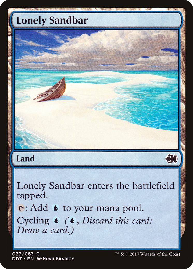 Lonely Sandbar Card Image