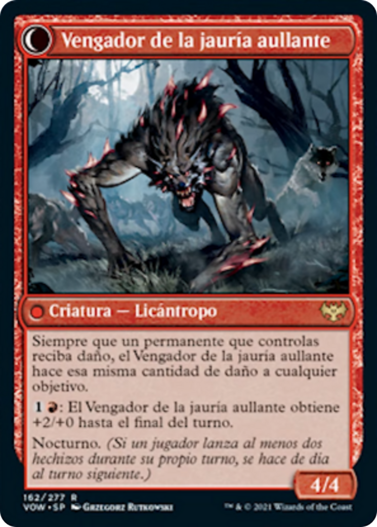 Ill-Tempered Loner // Howlpack Avenger Card Image