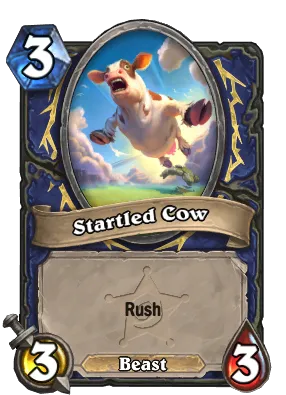 Startled Cow Card Image