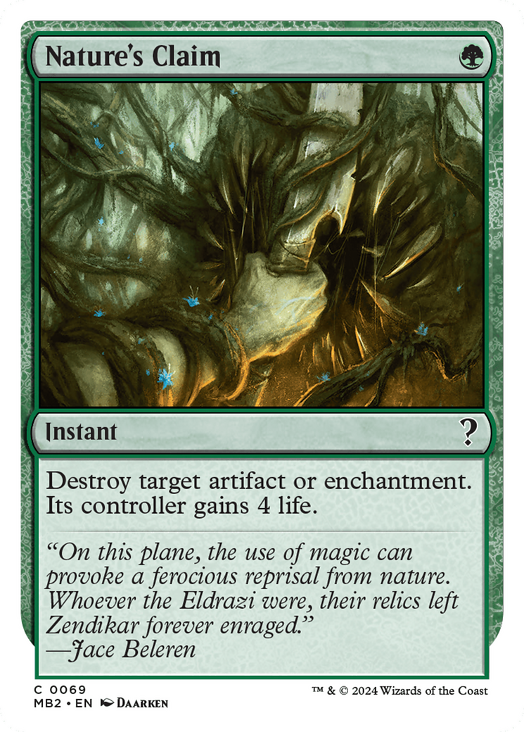 Nature's Claim Card Image