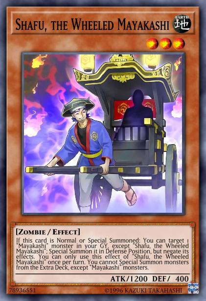 Shafu, the Wheeled Mayakashi Card Image