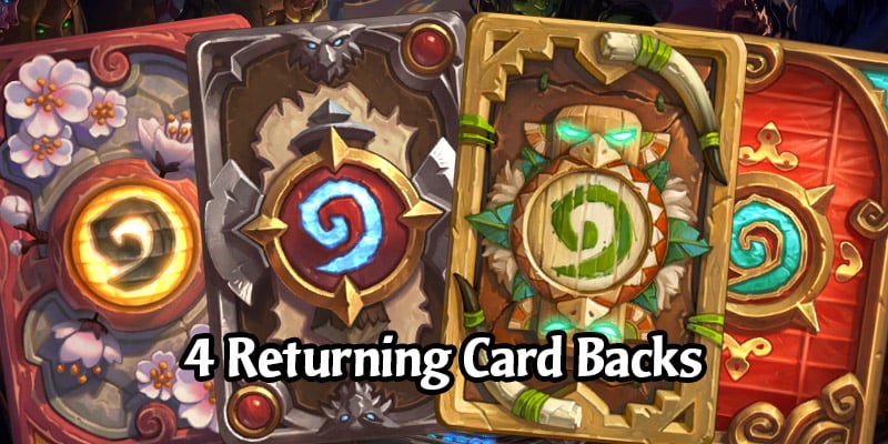 Four Card Backs are Returning to Hearthstone's Shop in the Future and Fit Thematically
