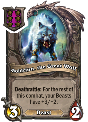 Goldrinn, the Great Wolf Card Image