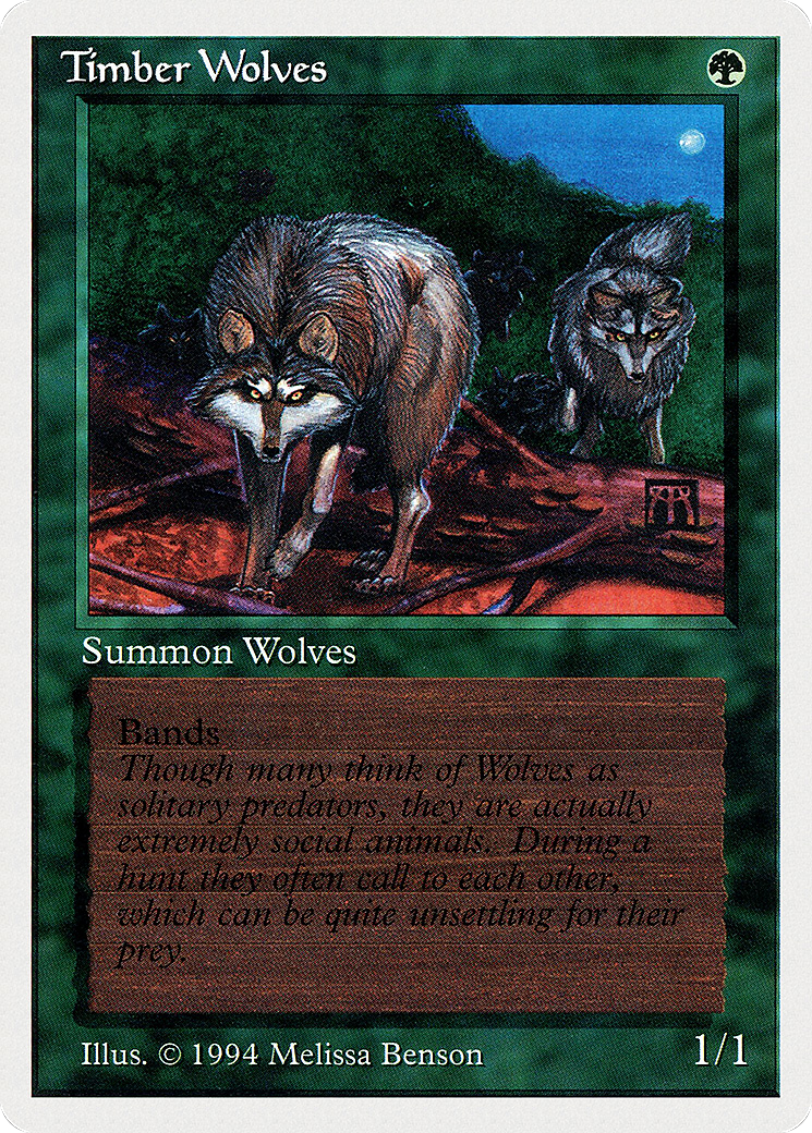 Timber Wolves Card Image