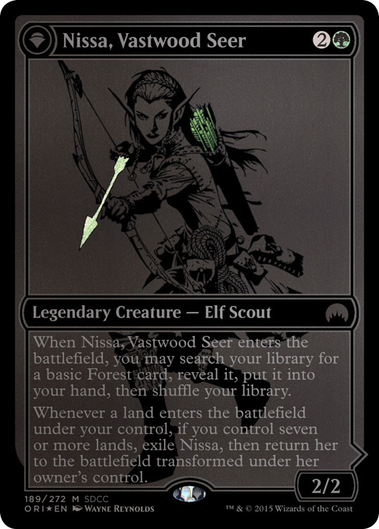 Nissa, Vastwood Seer // Nissa, Sage Animist Card Image