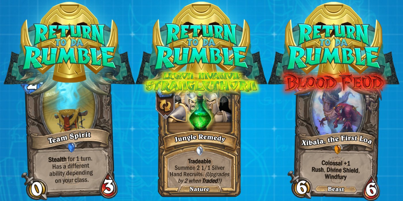 Chr2's "Return To Da Rumble" Custom Set + Add-Ons - Hearthstone Fan Community Spotlight