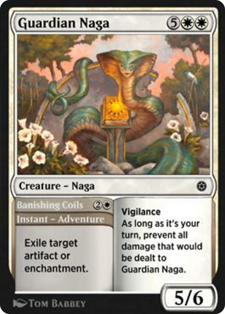 Guardian Naga // Banishing Coils Card Image