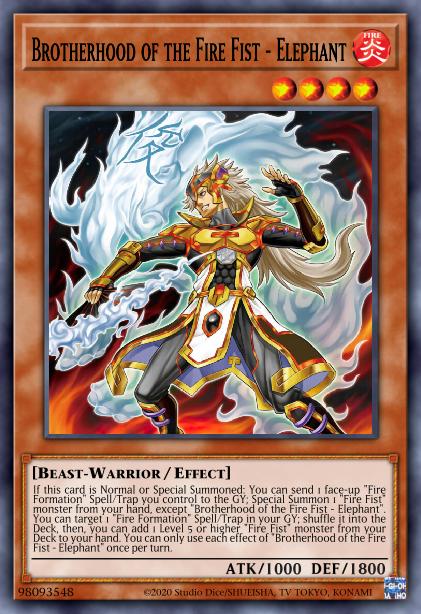 Brotherhood of the Fire Fist - Elephant Card Image