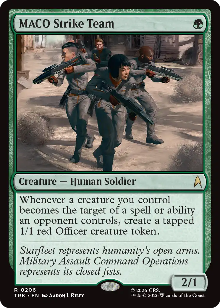 MACO Strike Team Magic: The Gathering card
