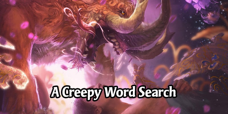 Oozefest - A Creepy Mythgard Halloween Word Search Puzzle