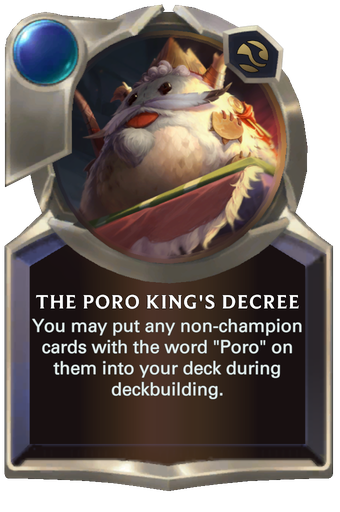 The Poro King's Decree Card Image