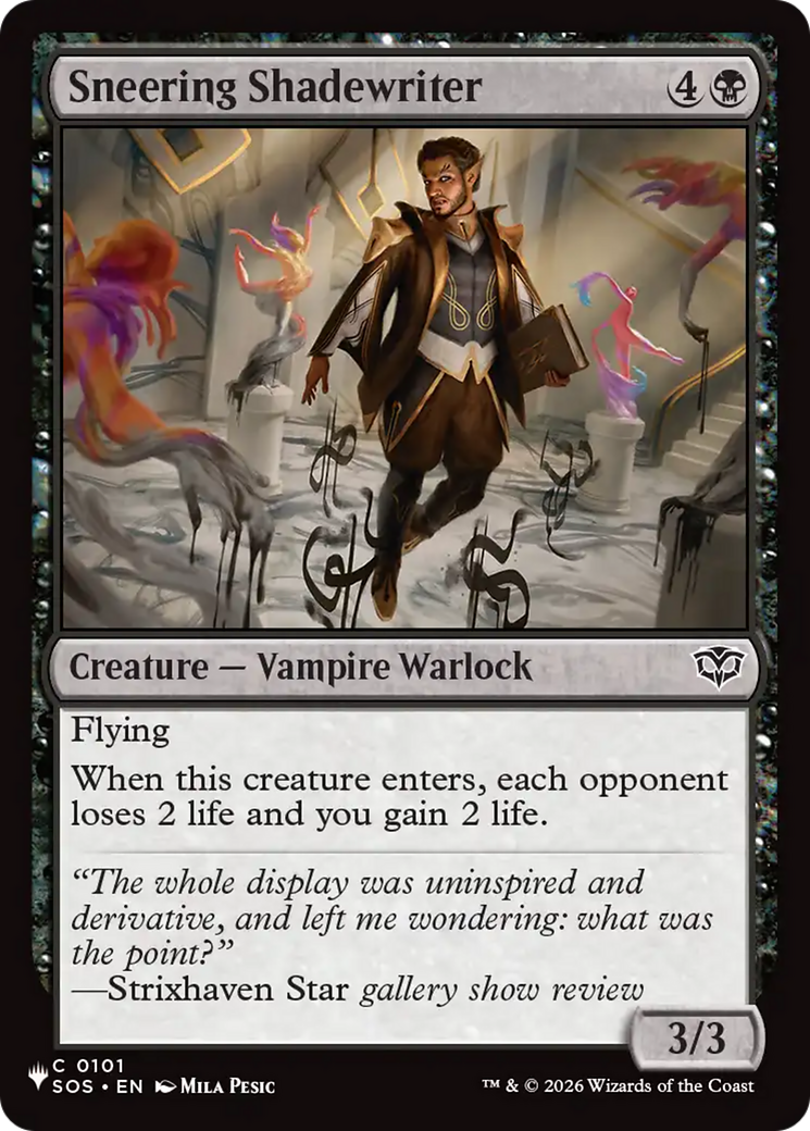 Sneering Shadewriter Card Image