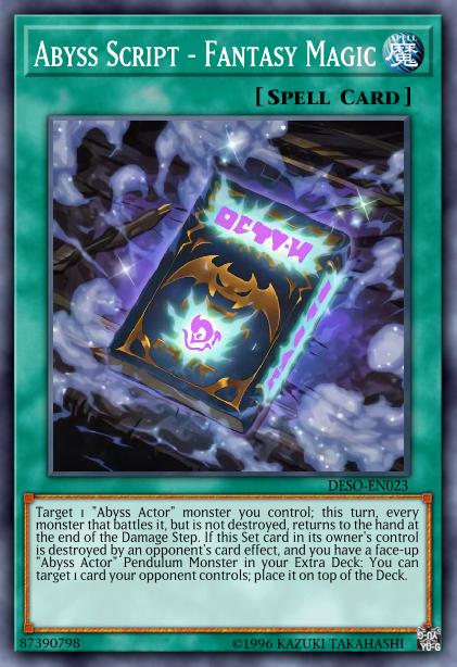 Abyss Script - Fantasy Magic Card Image