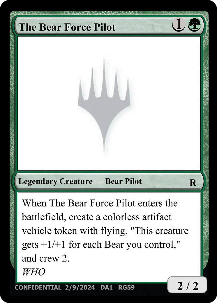 The Bear Force Pilot Card Image