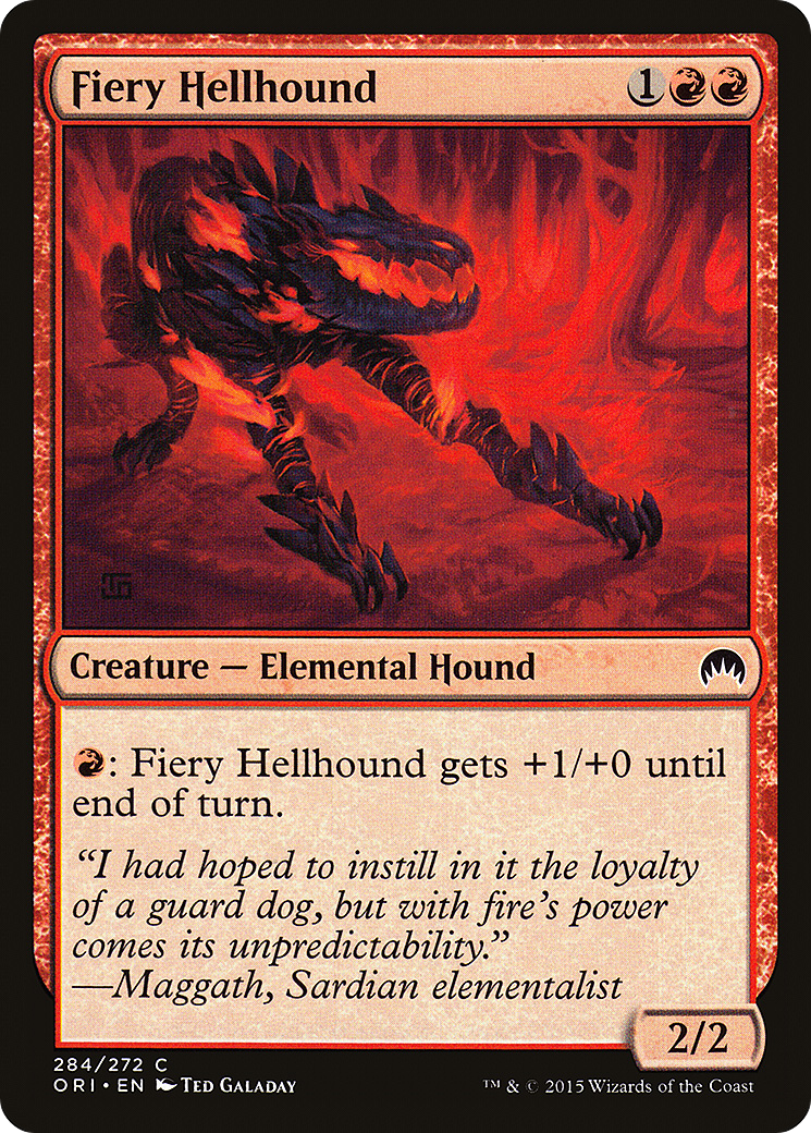 Fiery Hellhound Card Image