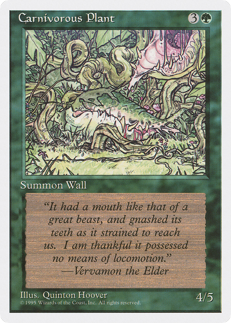 Carnivorous Plant Card Image