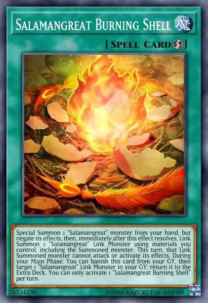 Salamangreat Burning Shell Card Image