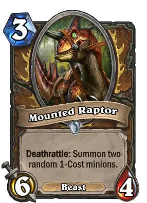 Mounted Raptor Card Image